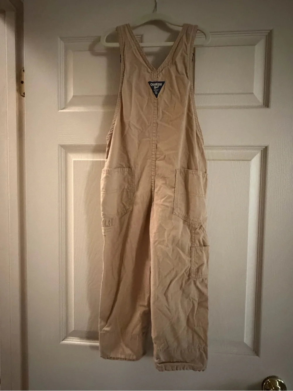 OshKosh B'gosh Tan Kids Overalls with Front Bib
